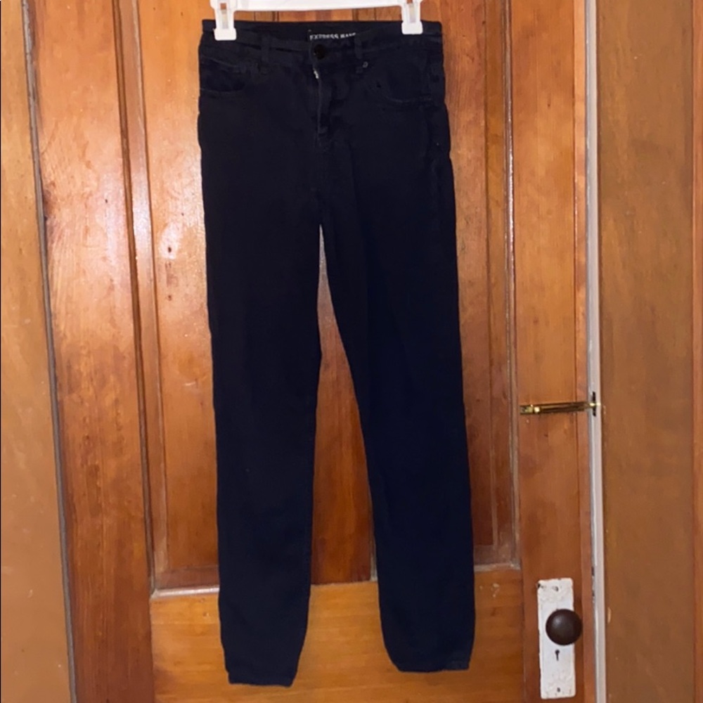 EXPRESS Black straight leg jeans